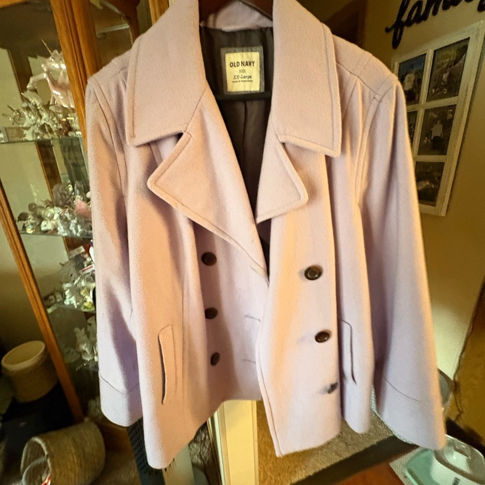 Old Navy Women's Light Purple Peacoat